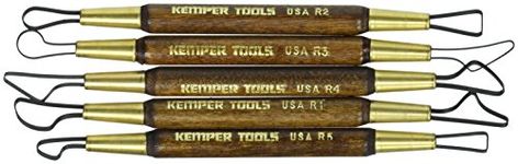 Kemper 6" Ribbon Tool Set Package, Wax, Tan, Wood