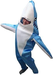 Luxfan Fleece Adult Shark Onesie Halloween Costume Cosplay Funny Outfit Jumpsuit (L(Adult Height 67-73inch), Color 07)