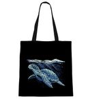 The Purple Tree Beach Dreams Tote Bag With Ocean Theme For Women - 1 Pc, Womens Tote Bag, Eco-Friendly Tote Bag, Underwater Turtle Tote Bag, Gifts For Women - Tote Bag, Blue