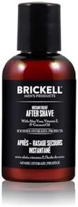 Brickell Men's Instant Relief Aftershave for Men, Natural and Organic Soothing After Shave Balm to Prevent Razor Burn, 2 Ounce, Scented