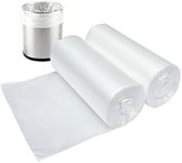 3 Gallon Small Clear Bathroom Trash Bags, Office Wastebasket Liners Garbage Bags for Restroom, Home Bins, 100 Counts