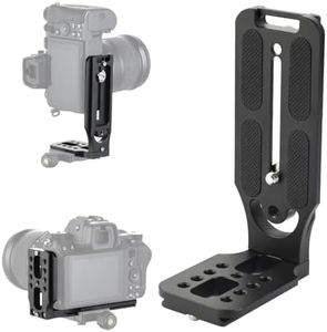 UTEBIT Camera L Bracket with 1/4'' Screw,Folding Brackets Vertical Horizontal Switching, Camera Bracket Mount with 4 Non-Slip Rubber Pads for DJI Osmo Pocket 3,for Sony a7riii a7rii A7S a6000 a6300