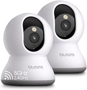 blurams Pet Camera, 2K Dog Camera with Phone App, Indoor Security Camera, 360° PTZ Cameras for Home Security Indoor, 2-Way Talk, Motion Tracking, Color/IR Night Vision, Cloud&SD(2.4GHz Only - 2 Pack)