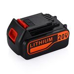 Powerextra 6.0Ah 20V MAX Replacement Lithium Battery for Black & Decker LBXR20 LBX20 LST220 LBXR20-OPE LB20 LBX20 LBX4020 LB2X4020-OPE LBXR2020-OPE4020 LB2X4020-OPE Cordless Power Tool