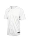 Mizuno Youth Aerolite Full Button Baseball Jersey, White, Medium