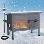 Ciokea Heated Outdoor Cat House wit