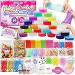 Ultimate 75-Piece Jumbo Slime Kit | Glitter Galtz Birthday Gift for Girls 7+ | Slime Party and Birthday Favors | Arts and Crafts | Premade Slime Making | Sensory