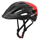 KUYOU Bike Helmet, Adjustable Cycling Helmet, 20 Vents Bicycle Helmet for Adults,Breathable Lightweight Cycle Helmet with Detachable Visor for Youth Mens Womens Fit Head Size 58-60cm(22.8"-23.6”)