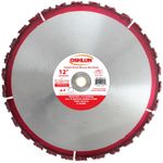 Oshlun SBR-CH12 12-Inch Carbide Chunk Blade with 1-Inch Arbor for Rescue and Demolition