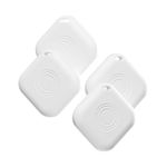 Air Mini Tags 4 Pack Luggage Tracker,Bluetooth Tracker Works with Apple Find My (iOS Only),IP67 Waterproof,Replaceable Battery,Lost Mode,Smart Key Finder Item Locator for Keys,Bags,Suitcase