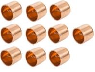 EZ-FLUID Plumbing 1-1/4" Solder LF Copper Pipe End Cap,Pressure Copper Cap Plug Fitting with Sweat Solder Connection for Residential,Commercial (10Pcs)