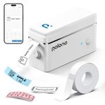 POLONO Label Maker Machine with Tape, P31S Portable Bluetooth Label Printer, Wireless Handheld Sticker Maker Mini Label Makers with Multiple Templates for Organizing Storage Barcode Office Home, White