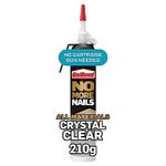 UniBond No More Nails All Materials Crystal Clear No Nails Construction Adhesive, All Materials Grab Adhesive, High Strength Adhesive Bonding, Clear, 210 g Easy Pulse Self-Propelling Pack