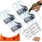 AirFly 6-Loops 5oz Crab Trap for Fishing Pole: Catches Dungeness, Rock & Blue Crabs, Made in USA