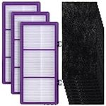 HAPF300AP Filter Compatible with Holmes AER1 HAPF300AP-U4 and Bionaire Air Filters: 3 HEPA + 9 Carbon Booster Filters