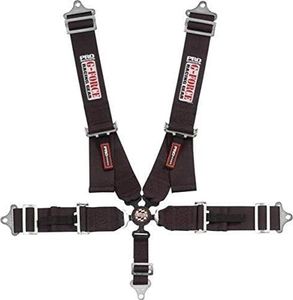 G-Force Racing Gear 7000BK Black SFI 16.1 Rated 5-Point Pull-Down Camlock Individual Shoulder Harness Set