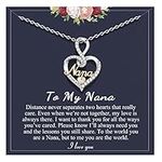 PINKDODO Mothers Day Gifts for Nana Necklace, Best Nana Birthday Christmas Valentines Day Gifts Presents for Nana Grandma Gifts from Granddaughter Grandson Nana Jewelry