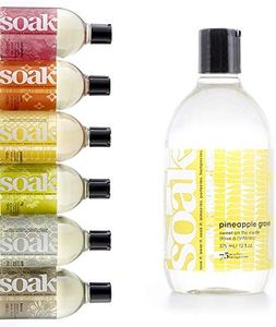 Soak Laundry Soap – No Rinse, Plant Derived Hand Wash Detergent - 375 ml / 12 fl. oz, 75+ Washes (Pineapple)