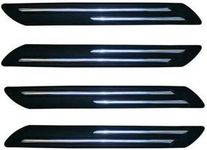 VRT Car Bumper Protector Guard with Double Chrome Strip for Car 4Pcs - Black for All Cars