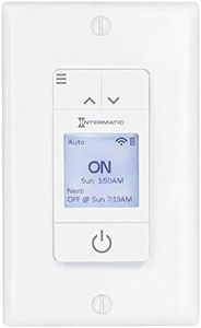 Ascend Smart Wi-Fi 15 Amp 7-Day Indoor Programmable In-Wall Timer, Works with Alexa, Auto Dst & Astro On/Off, White