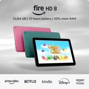 Amazon Fire HD 8 Tablet, 32GB – Black