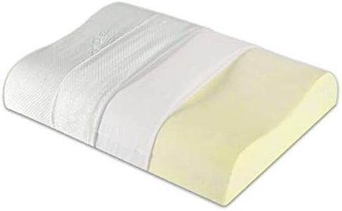 The White Willow Memory Foam Cervical Pillow for Neck, Shoulder & Spondylitis Pain Relief Orthopedic Contour Bed Pillow for Sleeping (24" L x 16.5" W x 4.5" H) Off White