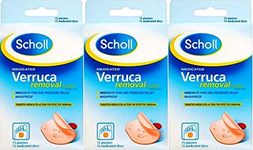 Scholl Verruca Removal Plasters 15 Plasters x 3 Packs