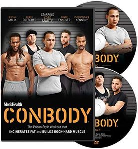 Men's Health CONBODY: The Prison Style Bodyweight Workout That Incinerates Fat and Builds Rock Hard Muscle - Strength Training Videos for at Home Exercise (2 DVDs)