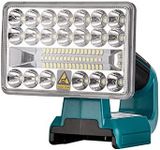 18W 2000lm Work light for Makita, LED light BL1860 outdoor LED Work Light Flashlight Spot Lights for Makita battery pack 18V/20V lithium ion batteries BL1840 BL1850 BL1830 BL184 (Portable)