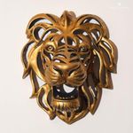 SMOKEY COCKTAIL Resin Lion Head Sculpture Wall Décor | Resin Art | 3d Wall Sculpture | House Warming Bedroom Living Room Office Restaurant Decoration