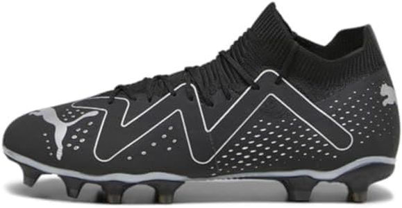 PUMA Mens Future Match Firm Ground Soccer Cleats (us_Footwear_Size_System,Adult,Men,Numeric,Medium,Numeric_10_Point_5),Puma Black-puma Black-puma Aged Silver