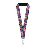 Buckle Down Lanyard-1.0-Bing Bong Poses/Candy Purples/Multi Color, Multicolor, One Size