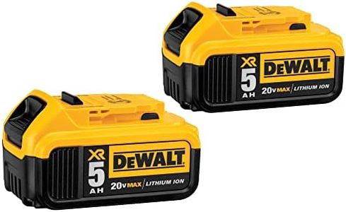 DEWALT 20V MAX 5 Ah Lithium Ion Battery 2-Pack (DCB205-2)