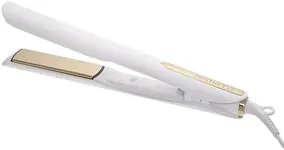 Kristin Ess Hair 3-In-One Titanium Flat Iron Hair Straightener, Curler and Waver - Styling + Frizz Control - Polished S Curls - Dual Voltage - 1 1/4 Inch Rounded Straightener Curler 2 In 1 + Waver