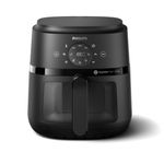 PHILIPS 2000 Series Airfryer Frying Pan, 4.4 Litre (4.2 L), 13 Cooking Functions, Rapidair Technology, Healthy Cooking With 90% Less Fat, Efficient And Fast (NA220/00), 1500 Watts, Black