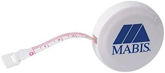 MABIS Retractable Tape Measure, Compact Flexible Measuring Tape, Body Tape Measure, 60 Inches, White, Pack of 2