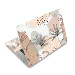 Laptop Skin Sticker Decal,12" 13" 13.3" 14" 15" 15.4" 15.6 inch Laptop Vinyl Skin Sticker Cover Art Protector Notebook PC (2 Wrist Pad Skins Included), Decorative Waterproof Removable, Morandi Leaves