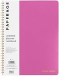 PAPERAGE Undated Daily Planner Notebook (Raspberry), 8.5 in x 11 in, Spiral Bound To Do List & Schedule Planner, 104 Lined Pages for Plans & Notes