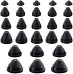 Swpeet 26Pcs 6 Sizes 25/30/35/40/50/60mm Tower Shaped Rubber Grommet Assortment Kit, Drill Hole Firewall Hole Hole Plug Drill Hole Grommets Synthetic Wire Protection for Auto Car Wire Cable Wire