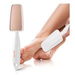 BEZOX Nano-Glass Foot File and Callus Remover - Highly Effective Hard Skin Remover Wake Up Soft Smooth Feet - Durable Foot Scrubber, Long Lasting Foot Buffer - Comfortable Handle (White)