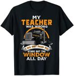 Funny Trucker Truck Driver Trucking Dads Father Mens T-Shirt