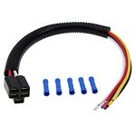 DVPARTS 5 Pin 18" Ignition Key Switch Wiring Harness M90206 Compatible with John Deere, Cub Cadet, Troy-Bilt, Toro, Exmark, Hustler, Ariens Gravely Simplicity Snapper Murray Garden Lawn Tractor