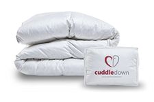 Cuddledown 100% Pure Canadian Goose Down Duvet - Hypoallergenic, Pure Cotton Fabric (Double, 13.5 tog)
