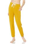 Amazon Essentials Women's Lightweight Lounge Terry Jogger Pajama Pant (Available in Plus Size), Dark Yellow, X-Small