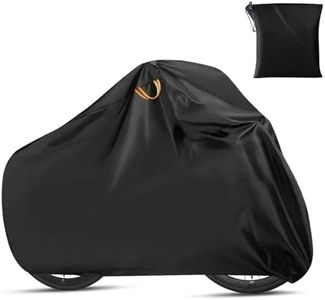 Bike Cover for 1 Bike, Viaky 210T Nylon Waterproof Bicycle Cover Anti Dust Rain UV Protection for Mountain Bike / Road Bike With Storage Bag (black-S)