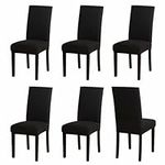Dining Chair Covers 6pcs Soft Linen