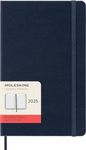 Moleskine Classic 12 Month 2025 Daily Planner, Hard Cover, Large (5" x 8.25"), Sapphire Blue, 400 pages