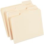 Staples Manila File Folders, Letter Size Folders with Assorted Tab Position (100/Box)