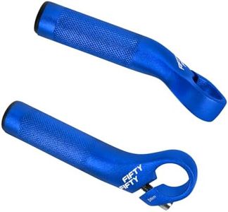 FIFTY-FIFTY Bike Bar Ends, Mountain Bike Handlebar Ends, Alloy MTB Bicycle Bar (110mm, Blue)