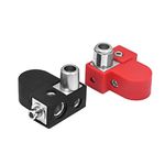 Recoil BTO Solid Brass Positive Negative Battery Terminals with Adaptor Collars, 1X0/2/4 Gauge & 1X4/8 Gauge Outputs, Top-Mounted or Side-Mounted Power Ring Provision and OEM Post Adapter